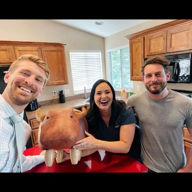 Jason with clients