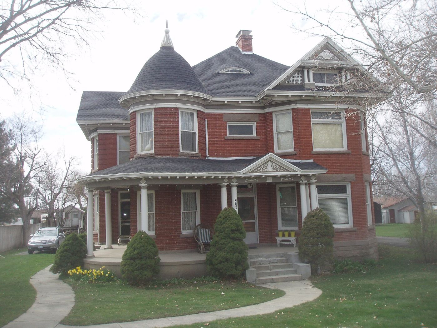 A historic home in the West Bountiful Historic District in West Bountiful, Utah